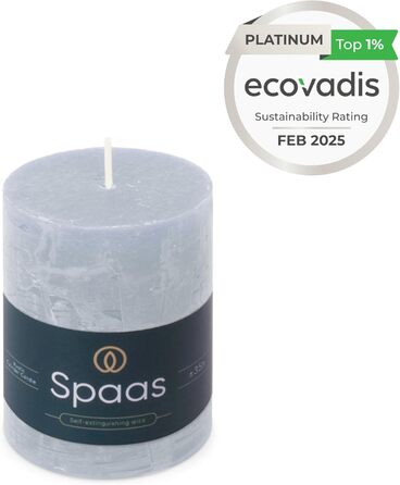 Свічки Spaas Rustic Pillar 70/95 мм 35 шт. - Світло-рожеві (світло-блакитні)