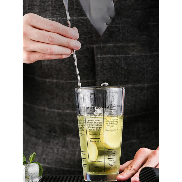 Набір шейкерів для коктейлів із 4 предметів, 400 мл ASIFMTHOT