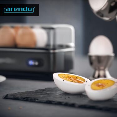 Яйцеварка на 6 яєць, 400 Вт сіра Sixcook Arendo