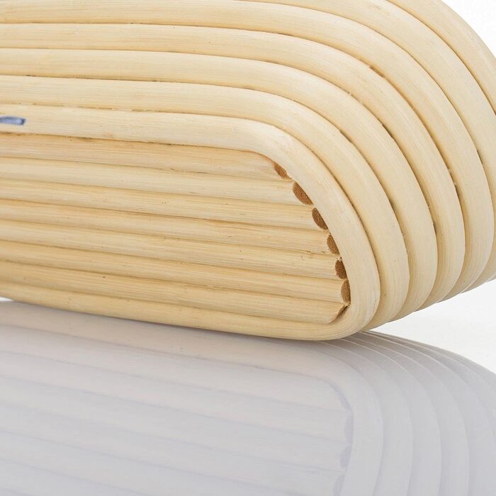 Кошик для вистоювання Westmark, для тіста для хліба вагою 1500-2000 г, овальний, довжина приблизно 40 см, ротангова тростина, світло-бежева, 32022270 (набір з 2 шт. , довжина 27,5 см)