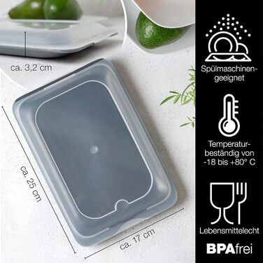 Набір з 4 контейнерів для нарізок Moritz & Moritz