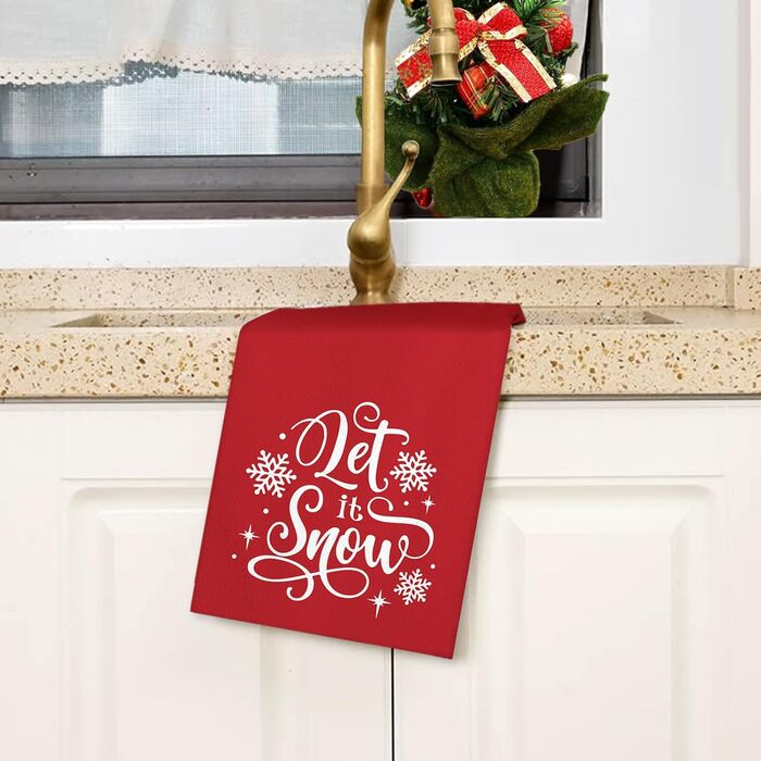 Набір з 2 різдвяних кухонних рушників 45 x 65 см, набір H Ohok