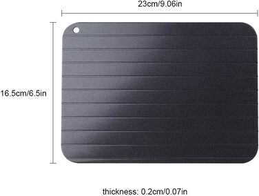 Доска для размораживания 23 x 16,5 см черная Garsent