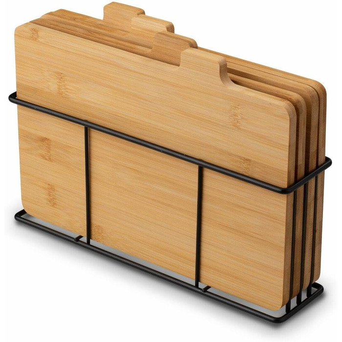 Набір із 4 дошок розділювальних з кедровою підставкою Tadar