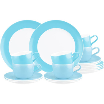 Кавовий сервіз на 6 персон, 18 предметів, блакитний Liberty Pure Colors Seltmann Weiden