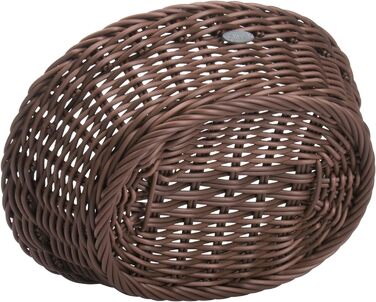 Багатоцільовий кошик, підходить для готелів і громадського харчування, овальний, приблизно 32 x 23 x 7 см, коричневий Saleen