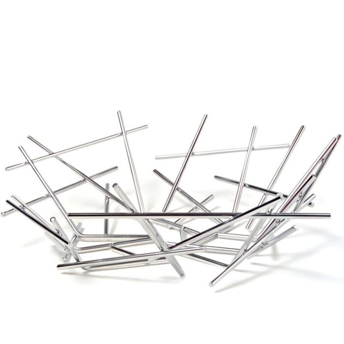 Блюдо 33х10,5х32 см металлик Blow Up Alessi