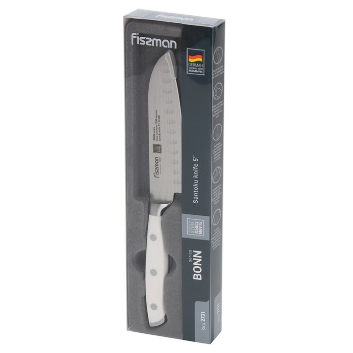 Ніж Fissman сантоку BONN 13 см X50CrMoV15 сталь (2731)