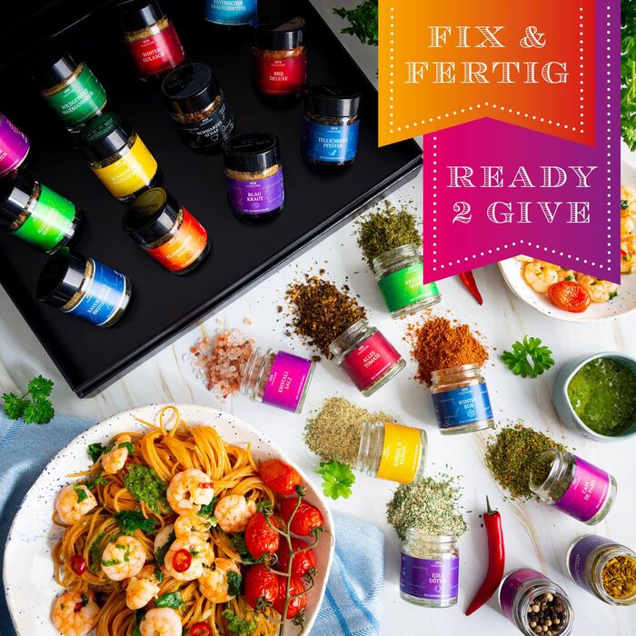 Набір із 12 спецій Selection в подарунковій упаковці Hallingers