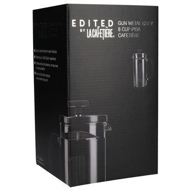 Френч-прес Kitchen Craft LA CAFETIERE, сталевий зі скляною колбою, 1000 мл