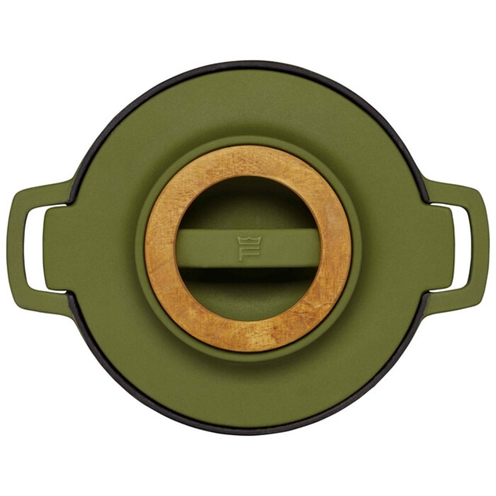 Каструля чавунна Fiskars Norden 4л колір кропива (1071128)