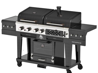 Комбинированный гриль Pit Boss Memphis Ultimate 2.0 Combo угольно-газовый с коптильной камерой 11064 Код: 012901