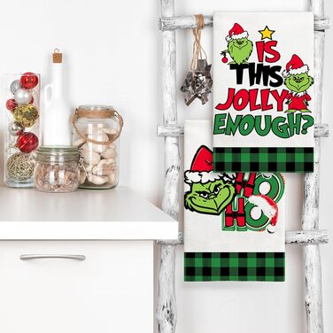 Набір з 4 різдвяних кухонних рушників 45 x 65 см, набір Y Ohok