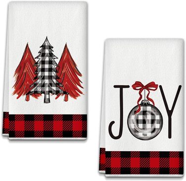 Набір з 2 різдвяних кухонних рушників Joy 43 x 66 см YAXZIM