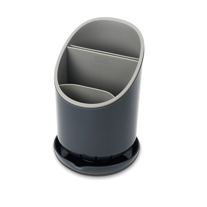 Органайзер для столових приборів зі зливом сірий Dock Joseph Joseph