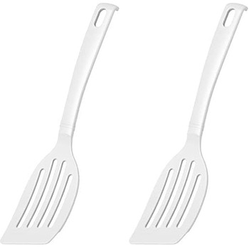 Лопатка 26 см із щілинами, набір 2 предмети, білі Blanca Fackelmann