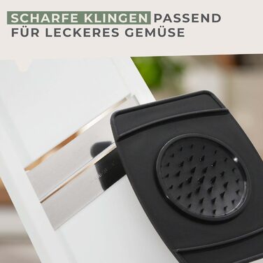 Овощерезка с держателем для остатков, белая Fackelmann