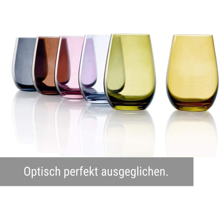Набор стаканов для воды 335 мл, 6 предметов, разноцветные Elements Stölzle Lausitz