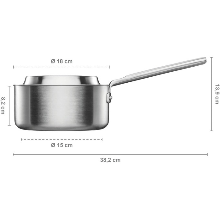 Ковш 1,8л Fiskars Norden, без покрытия (1067637)