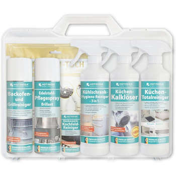 Набір засобів для миття витяжок 8 предметів HOTREGA