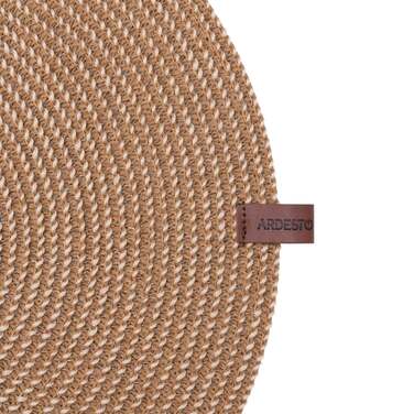 ARDESTO Килимок сервірувальний, 38см, поліестер, паперовий шпагат, кругла