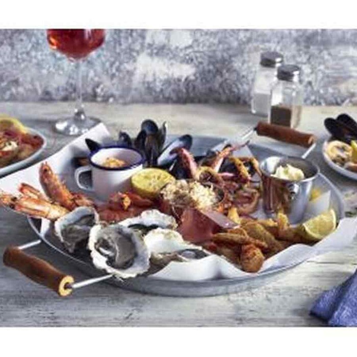 Тарілка, 35,5 см, із оцинкованої сталі, GenWare