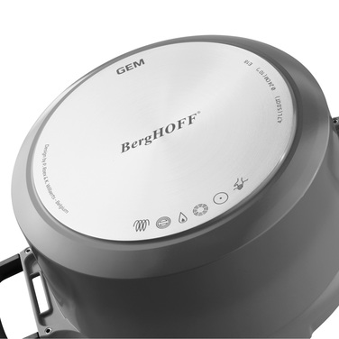 Кастрюля с антипригарным покрытием BergHOFF STAY COOL, серый, диам. 28 см, 7,3 л