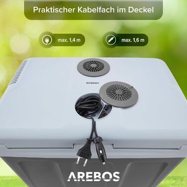 Автохолодильник 40 л черный Arebos