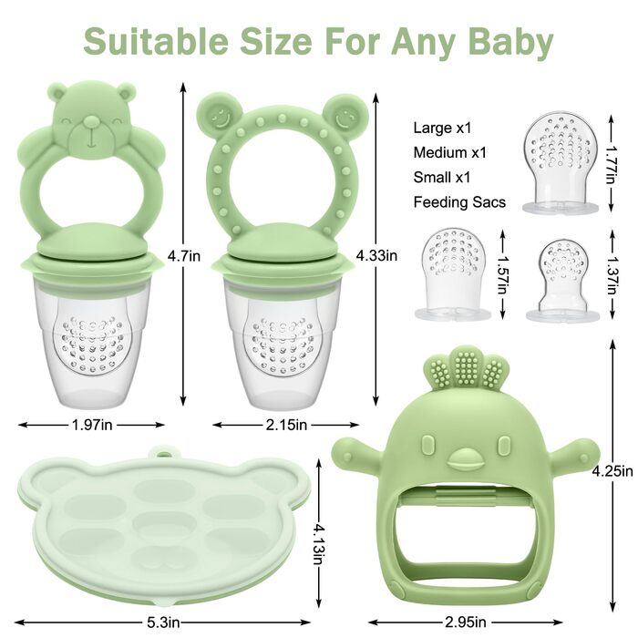 Набір силкіконових ніблерів для дітей 2 шт. CLDY