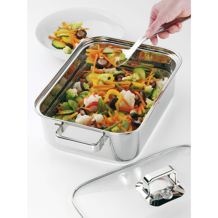 Жаровня 41 х 27 см з паровим кошиком і силіконовим ущільнювачем Aroma Vitalis WMF