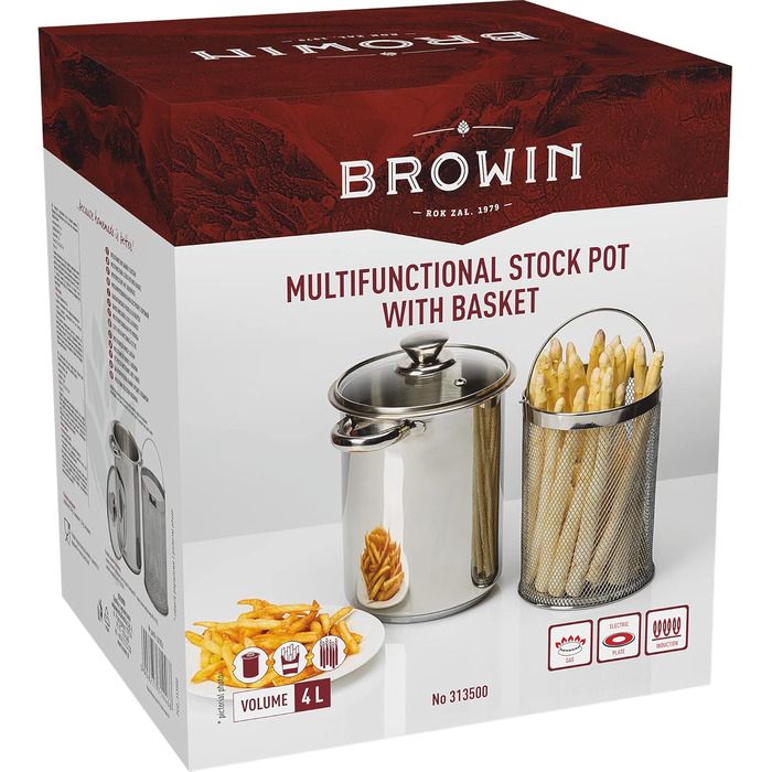 Многофункциональная кастрюля 4 л с корзиной Browin