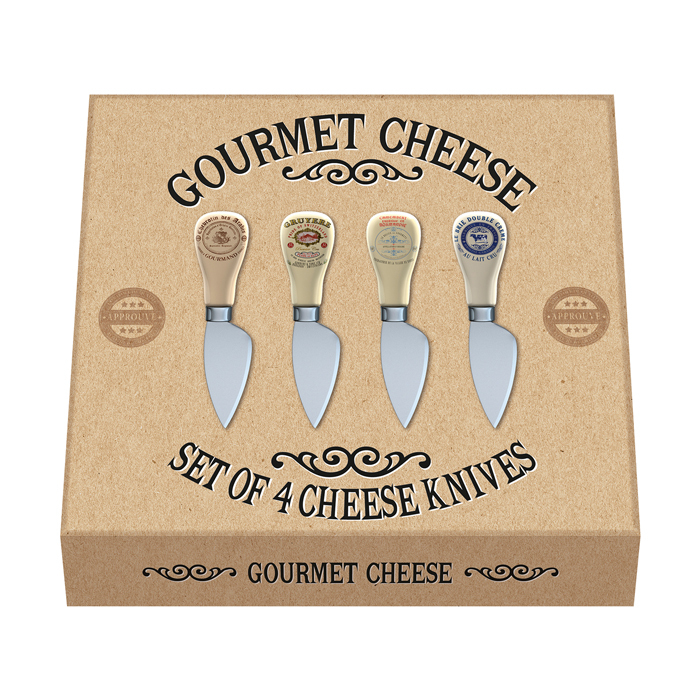 Набір ножів для сиру CreativeTops GOURMET CHEESE, 16 x 15 x 3 см, 4 шт.
