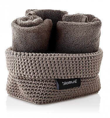 Кошик для рушників маленький темно-сірий Tela Blomus