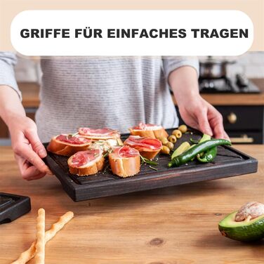 Сервировочная доска для стейков 35 x 25 см TESLYAR