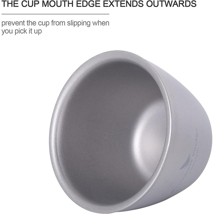 Чашка з подвійними стінками для кемпінгу, 2 шт. и 2 x 40 мл. Boundless Voyage