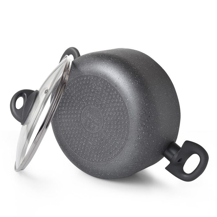Каструля зі скляною кришкою 24 см 4,9 л MOON STONE Fissman