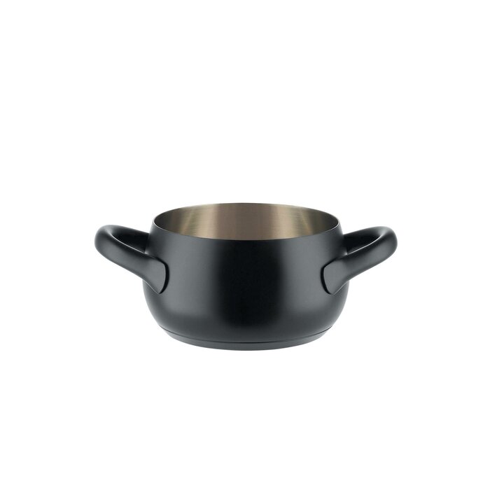 Каструля 17 см 1,6 л чорна Mami Alessi