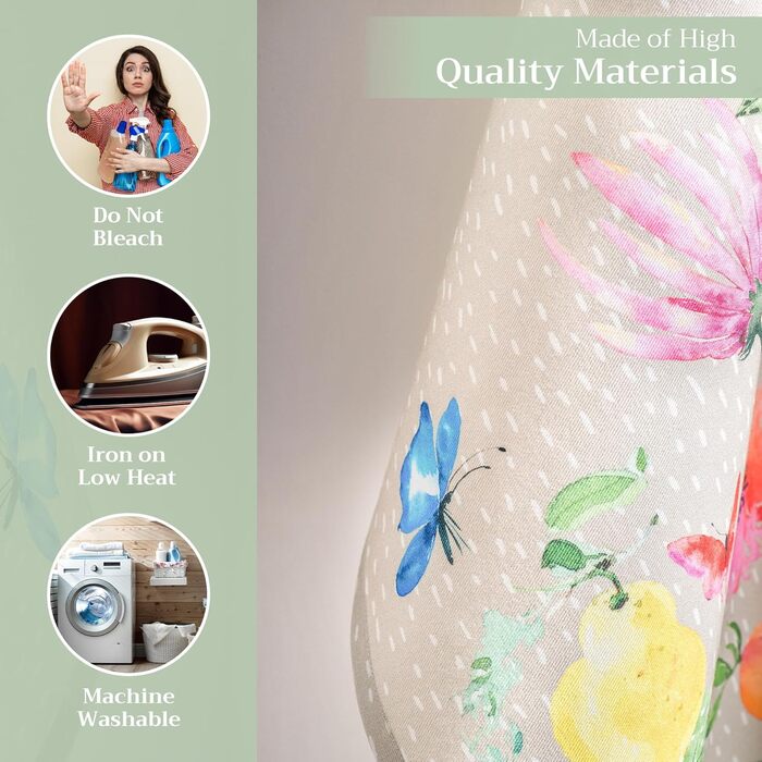 Набір із 3 багатоцільових кухонних рушників Maison d&39 Hermine Rural Christmas, 100 бавовна Різдвяні рушники День подяки/Різдво (50 см x 70 см) (Jardin D&39ete - Туман)