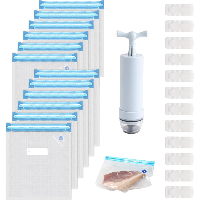 Вакуумні пакети 12 пакетів 30 x 34 см INQUIRLLY