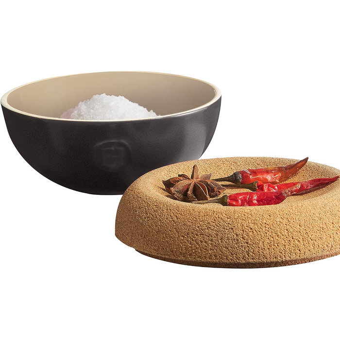 Ємність для зберігання солі 0,5 л чорна Emile Henry