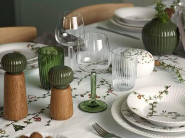 Тарілка 27 см, біла з акварельним розписом Christmas Hammershøi Kähler