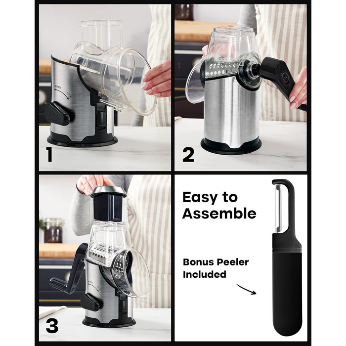 Терка для сиру роторна, нержавіюча сталь Joined