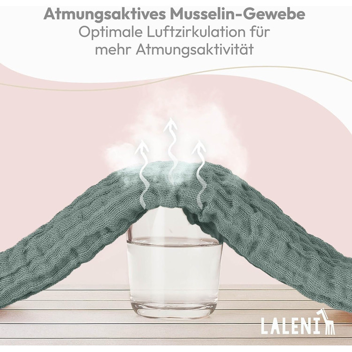 Набір рушників для дітей 10 шт. 70 х 70 см сланцево-зелений Laleni