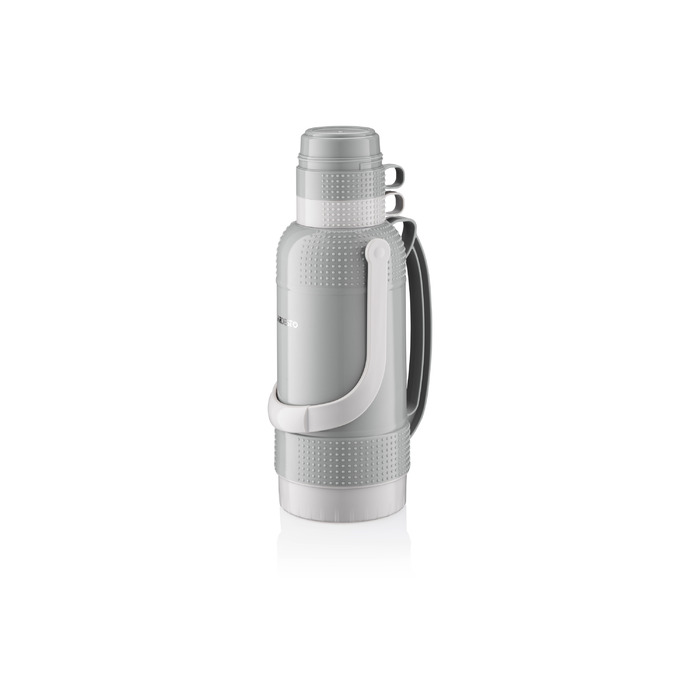 ARDESTO Thermos Gemini Gourmet 3200 мл, пластик, стеклянная колба, серый
