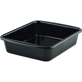 Форма для запікання емальована прямокутна 24,8 х 20 см, чорна Riess