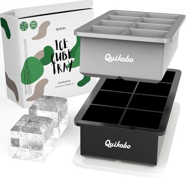 Силіконова форма для льоду 2 шт з 8 відділеннями Quikobo