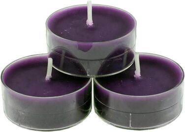 Данських чайних свічок без запаху (фіолетово-баклажанові), 20
