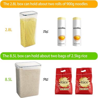 Контейнери для зберігання продуктів Hibisaws, 12 предметів, з кришками, контейнери для заморожування, коробки для продуктів, без BPA та 100 герметичні, прозорі, 6 x 1 л та 6 x 0,5 л, коробки для приготування їжі, набір Tupperware (22)