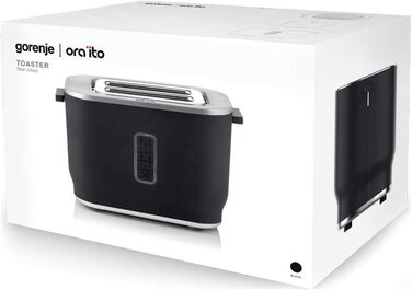 Gorenje Тостер, 800Вт, пластик, метал, чорний