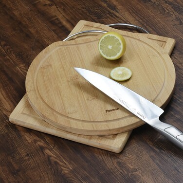 Обробна дошка для мяса, овочів і фруктів Fissman 30x30x1,6 см (8774)
